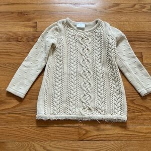 Hanna Anderson Girls Cable Knit Sweater